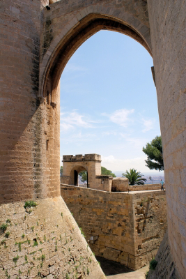  View from Castell de Bellver in Palma de Mallorca