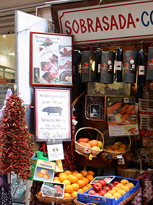   Shop in the old town of Palma de Mallorca